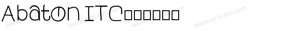 Abaton ITC字体转换